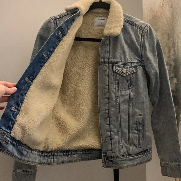 Fuzzy Jean Jacket - Picture 3 of 3